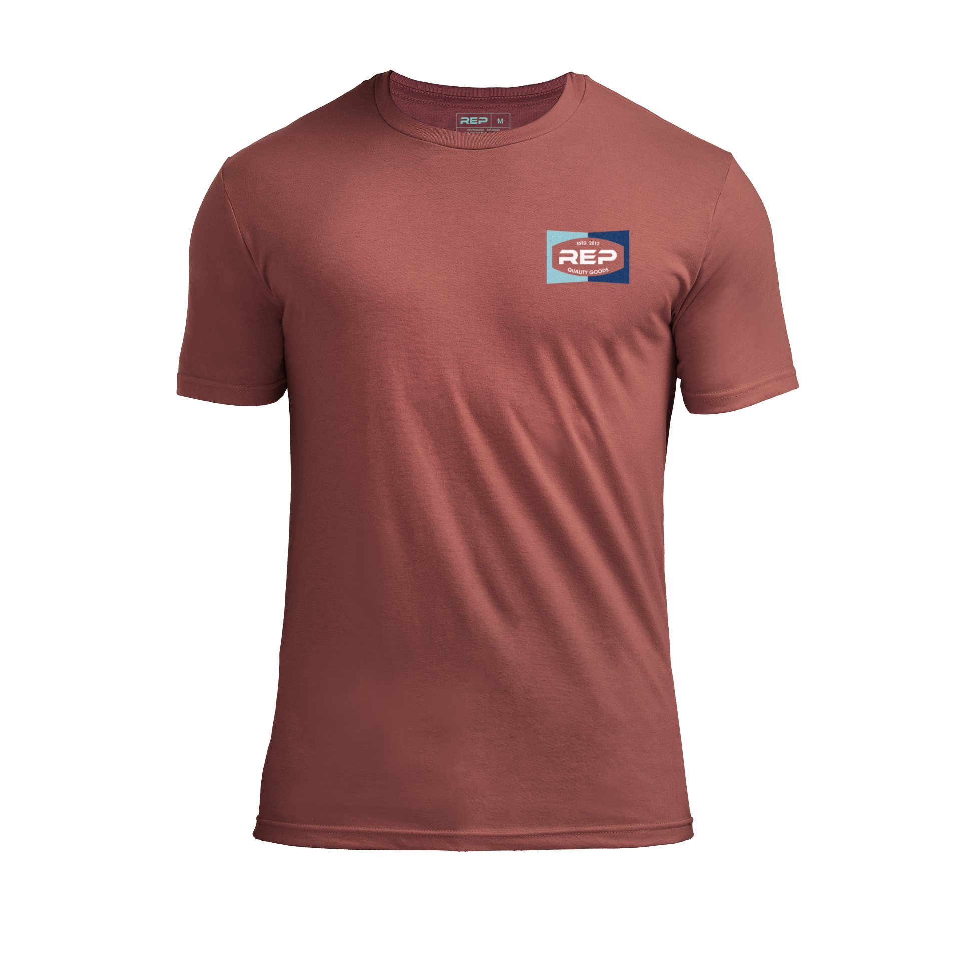 Ignition Tri-Blend Crew T-Shirt - Heather Russet/White / X-Small